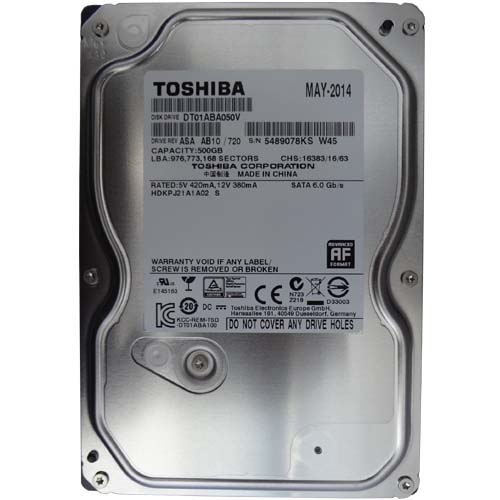 Ổ CỨNG TOSHIBA DT01ABA050V 3.5" CHUYÊN DỤNG 500GB